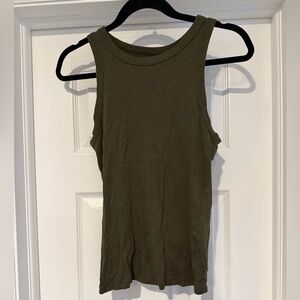 A New Day Chic Olive Sleeveless Tank Top size Large